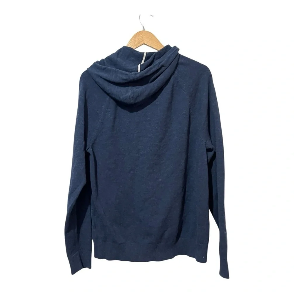 Banana Republic Factory Hoodie Sweatshirt Men's Large Kangaroo Pockets Blue L